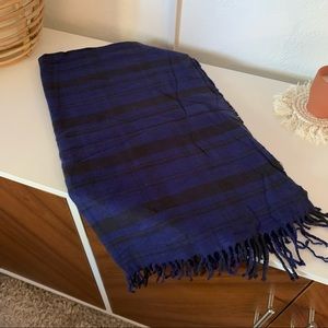 Gap oversized brushes flannel plaid scarf